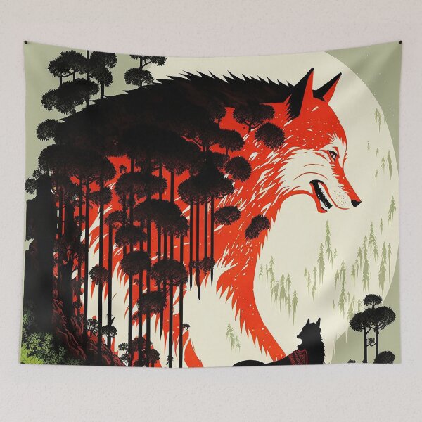 Item preview, Wolf of Japan designed and sold by GummywormDesign.