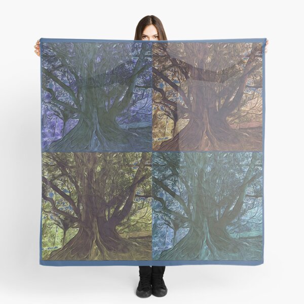 Moreton Bay Fig Trees in all seasons Scarf