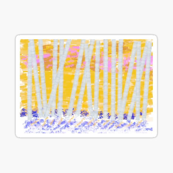 GOLDEN BIRCHES Sticker