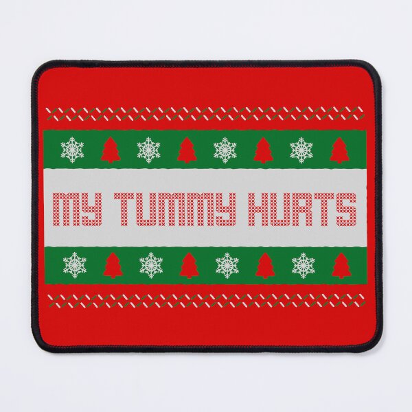 Item preview, My Tummy Hurts Christmas Pattern designed and sold by bridglet.