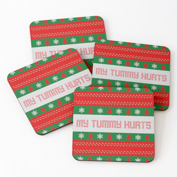 Item preview, My Tummy Hurts Christmas Pattern designed and sold by bridglet.