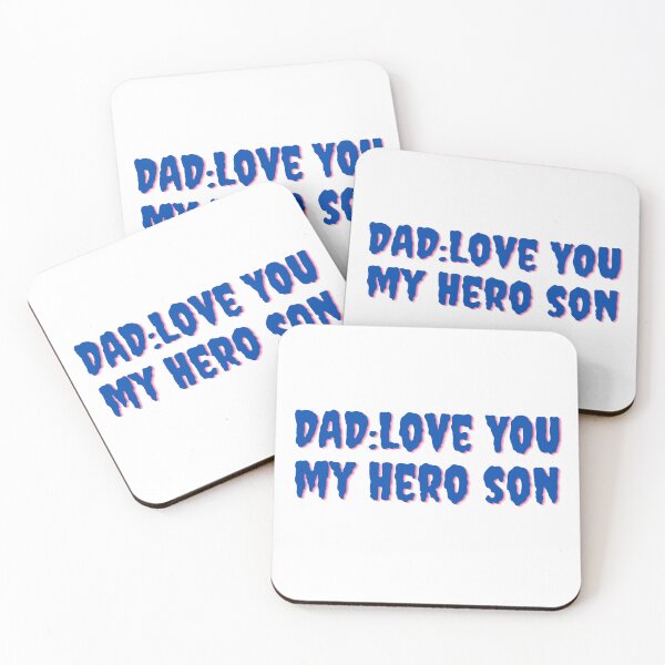 Item preview, Dad : love you my hero son sticker  designed and sold by MichaelGrace.