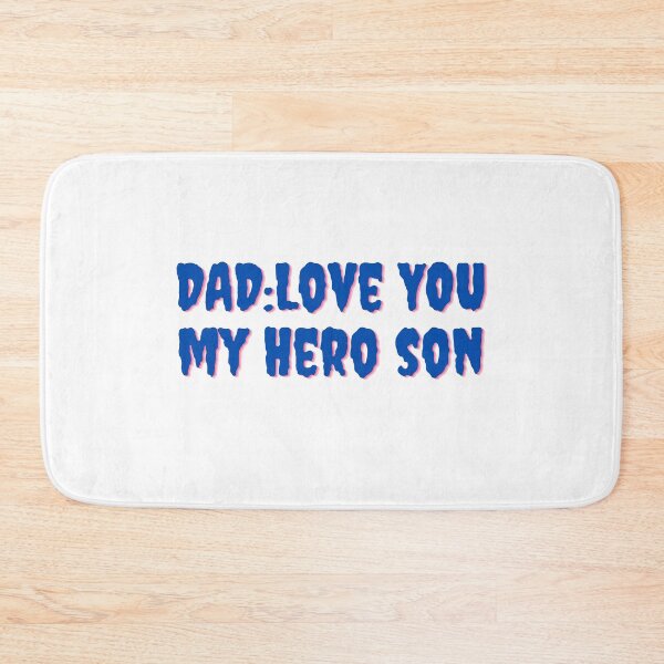Item preview, Dad : love you my hero son sticker  designed and sold by MichaelGrace.