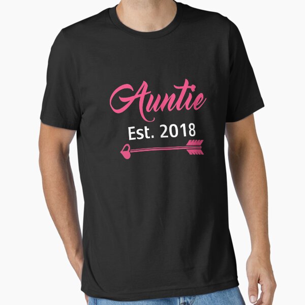 Promoted To Aunt Established 2018 Tshirt
