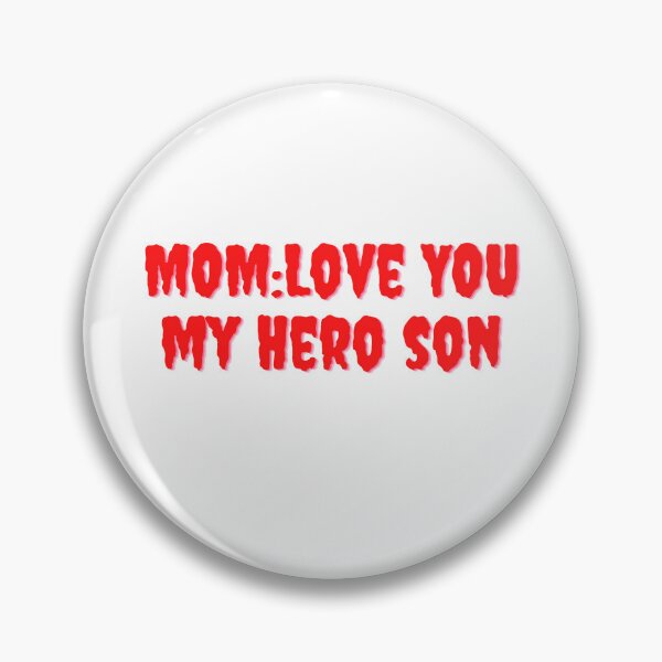 Item preview, Dad : love you my hero son sticker  designed and sold by MichaelGrace.