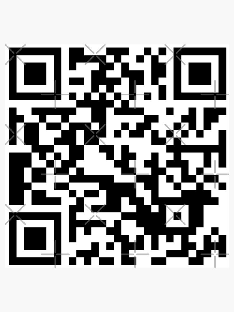 "Copy of Parks and Rec Ron Swanson Vegan Bacon Scene QR code" Sticker