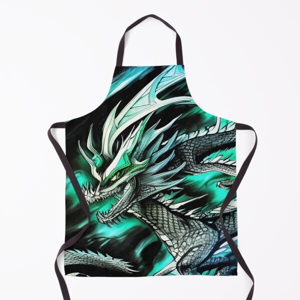 Item preview, Onyx Black and Emerald Green Standard Dragon Design Illustration designed and sold by deniselynnimage.