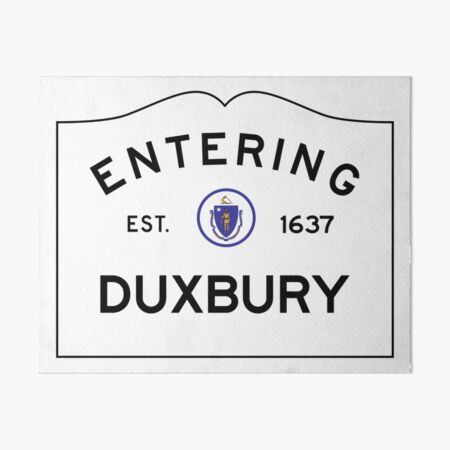 Item preview, Entering Duxbury - Commonwealth of Massachusetts Road Sign designed and sold by NewNomads.