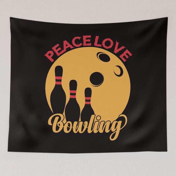 Item preview, Peace Love Bowling designed and sold by netdota.