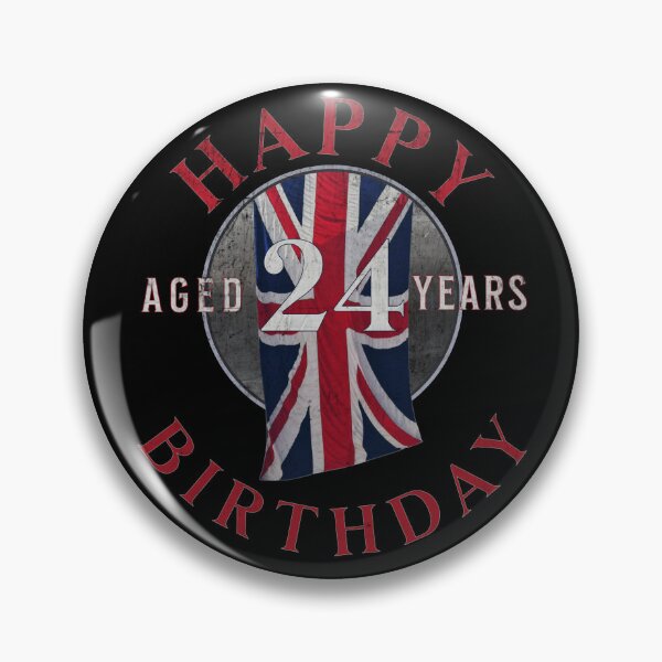 Item preview, Happy Birthday aged 24 Years - 24th Birthday designed and sold by ALesterDesign.