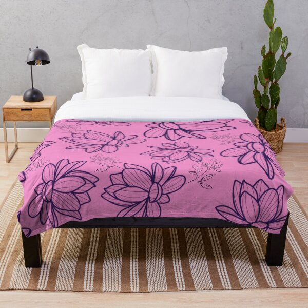 Artikelvorschau, Rosa und lila Lotus-Muster entworfen und verkauft von Stormpaint.