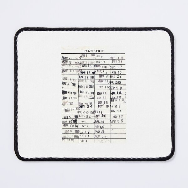 Item preview, Library Card Library Due Date Card Date Due Sticker Coaster designed and sold by weirdcountry.