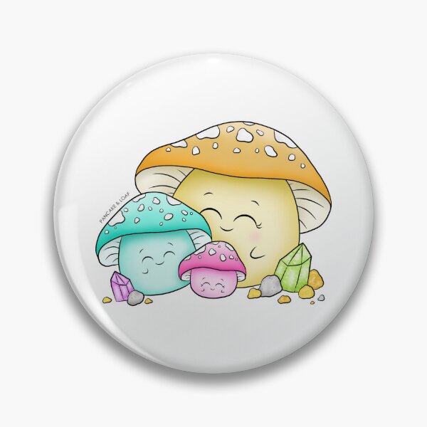 Item preview, Mama and baby mushrooms designed and sold by PancakeAndLoaf.