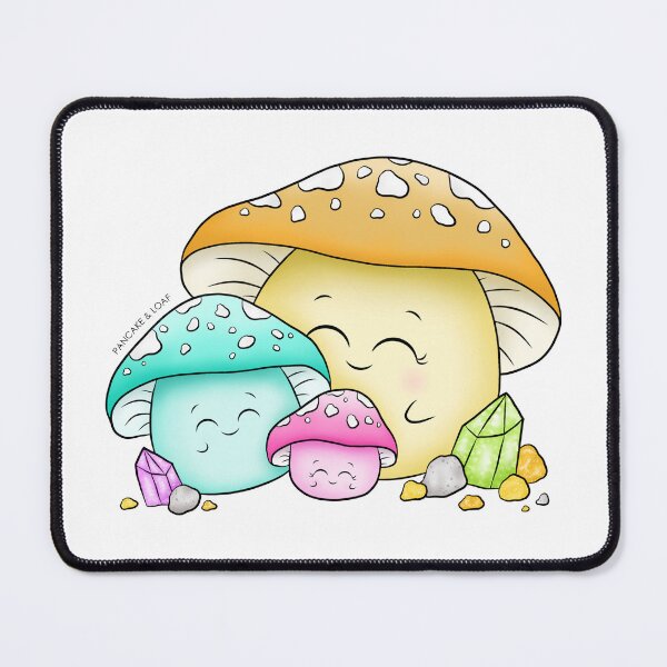 Item preview, Mama and baby mushrooms designed and sold by PancakeAndLoaf.