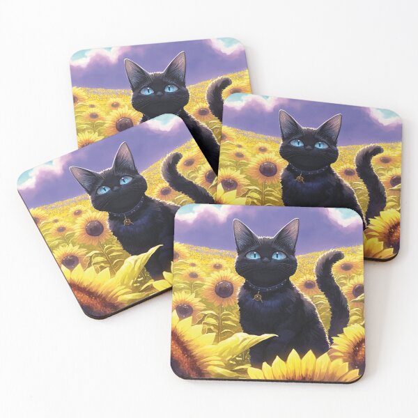 Item preview, Cat in sunflowerfield designed and sold by ai-miilk.