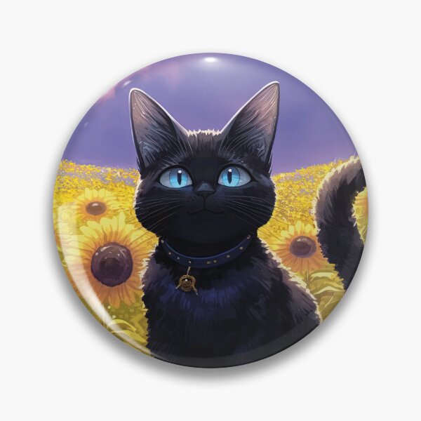 Item preview, Cat in sunflowerfield designed and sold by ai-miilk.