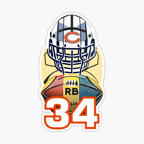 Walter Payton Jersey Sticker for Sale by bsweat