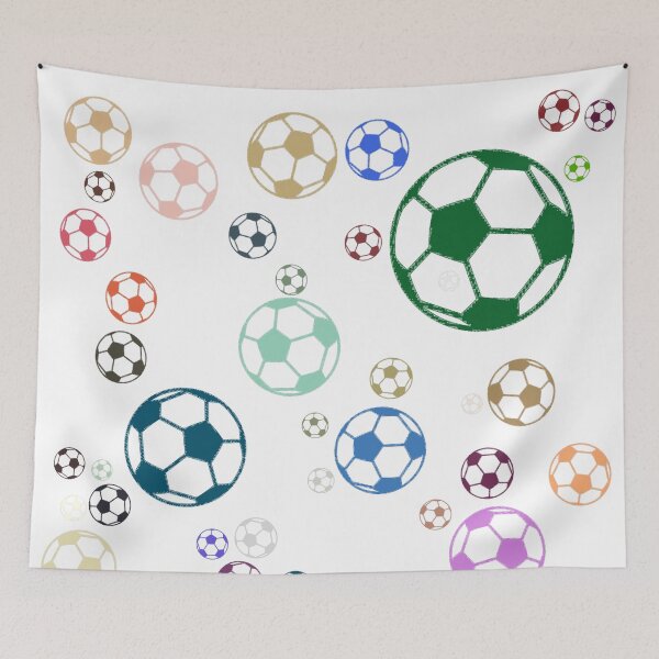 Item preview, Abstract Multi Color Football Soccer Ball Pattern  designed and sold by Pixel4Art.