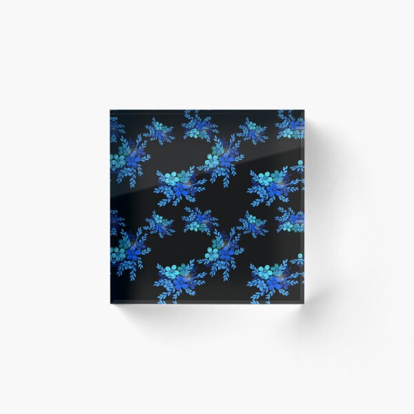 Item preview, Patrón de flores azules designed and sold by Stormpaint.
