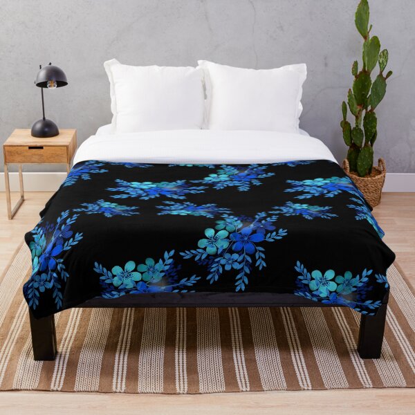 Artikelvorschau, Blaues Blumenmuster entworfen und verkauft von Stormpaint.