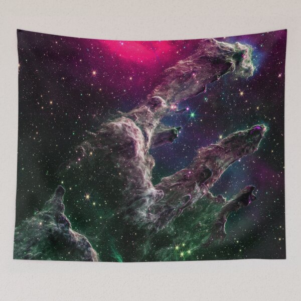 Item preview, JWST Pillars of Creation - Deep Space Art dark unicorn designed and sold by 2sweetsDesign.