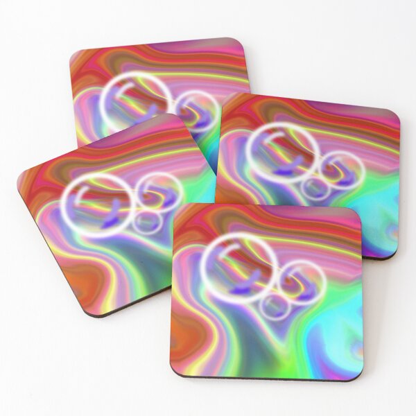 Item preview, Bubbles on Multi Colour Luminescent Swirl - Pattern designed and sold by jolabrese.