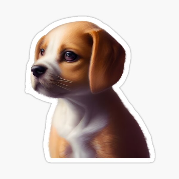 Beagle-Hündchen, liebenswert Sticker