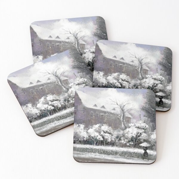 Item preview, a snowy street designed and sold by kimbongjune.