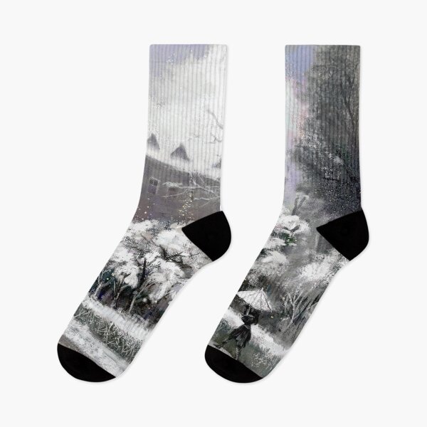 Item preview, a snowy street designed and sold by kimbongjune.