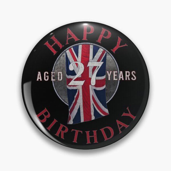 Item preview, Happy Birthday aged 27 Years - 27th Birthday designed and sold by ALesterDesign.