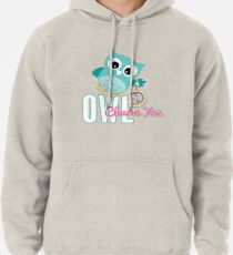 Owl Charm You Teal Owl Pullover Hoodie