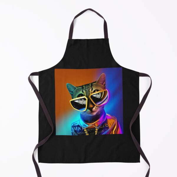 Artikelvorschau, exklusive groovige modische Haute Katze mit Brille und Goldkette entworfen und verkauft von ValleyDream.
