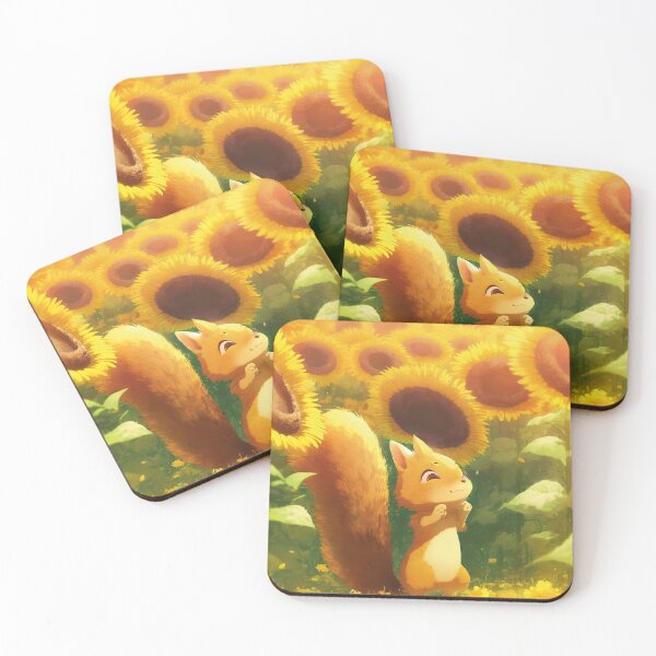 Item preview, Squirrel in sunflowerfields designed and sold by ai-miilk.