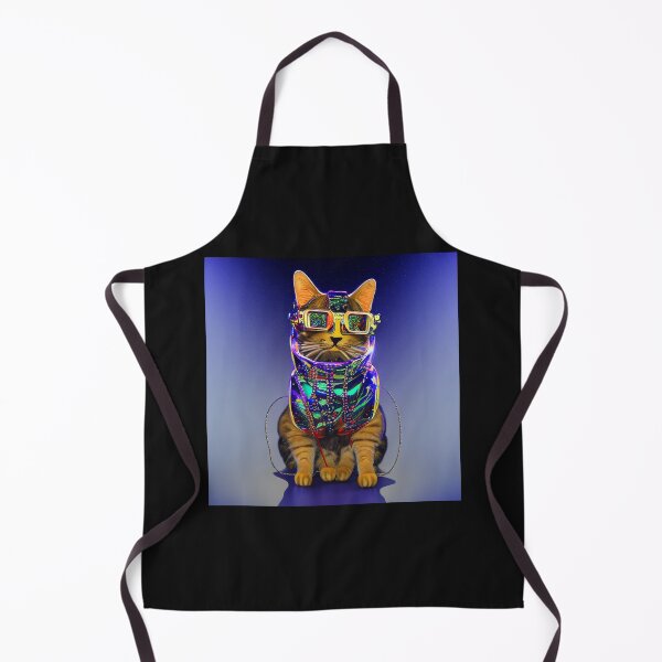 Artikelvorschau, exklusive fetzige modische Haute Cat mit Brille und Goldkette entworfen und verkauft von ValleyDream.