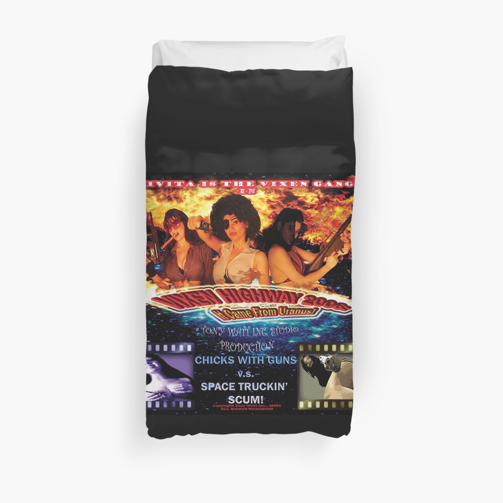 'Vixen Highway 2006: It Came from Uranus! (2010)'. - Movie Poster Duvet Cover