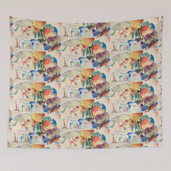 Item preview, Wassily Kandinsky Entwurf zu ‘Allerheiligen II (Komposition mit Heiligen) | Wassily Kandinsky Paintings designed and sold by TeeARTHY.