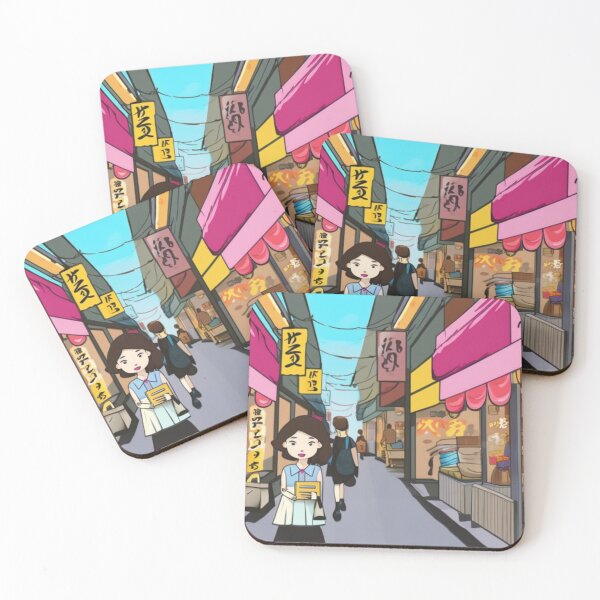 Item preview, Nagoya Street Vendors Japan- Cartoon Style designed and sold by DesignerKin.