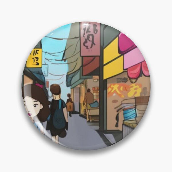 Item preview, Nagoya Street Vendors Japan- Cartoon Style designed and sold by DesignerKin.