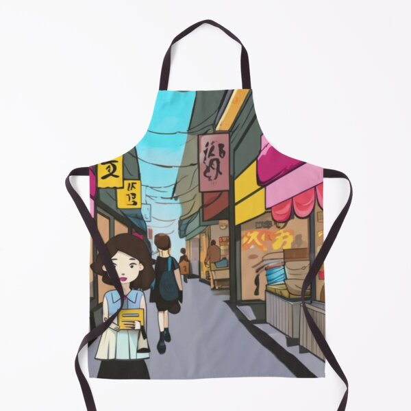Item preview, Nagoya Street Vendors Japan- Cartoon Style designed and sold by DesignerKin.