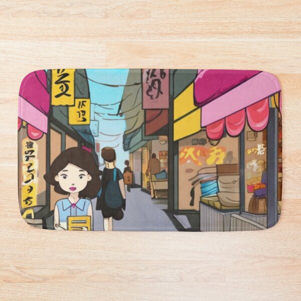 Item preview, Nagoya Street Vendors Japan- Cartoon Style designed and sold by DesignerKin.