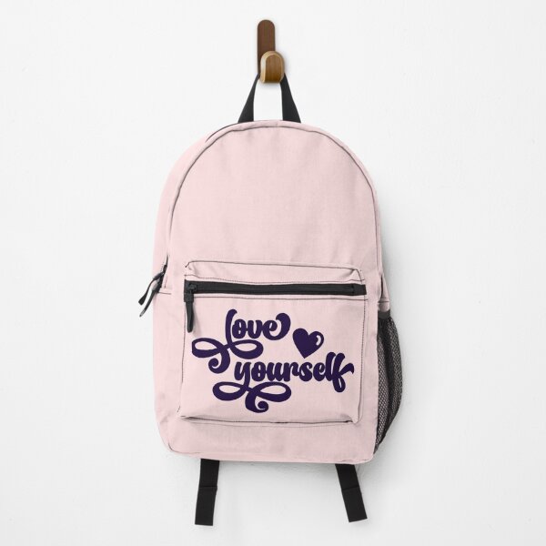 Item preview, Love Yourself Positive Self Affirmation Quote Navy Blue Script Typography designed and sold by Cawaiico.