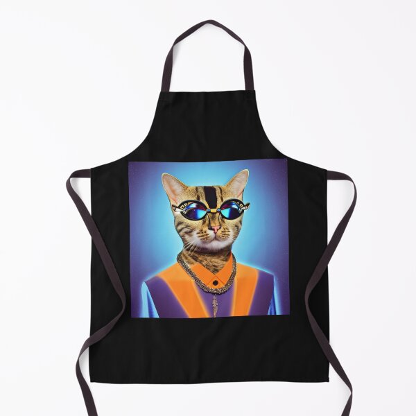 Artikelvorschau, exklusive groovige modische Haute Katze mit Brille und Goldkette entworfen und verkauft von ValleyDream.