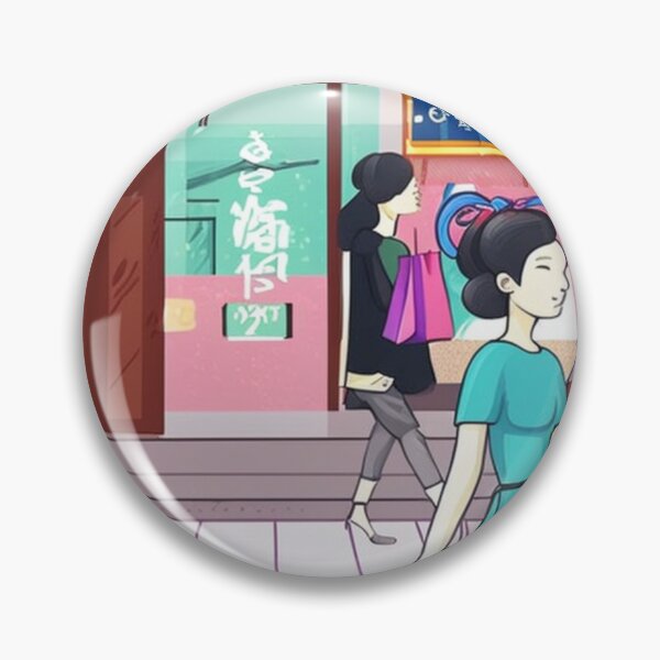 Item preview, Nagoya Street Vendors Japan- Cartoon Style designed and sold by DesignerKin.