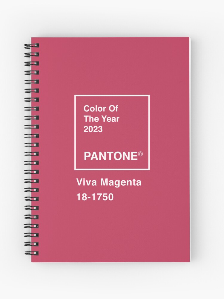 Pantone Color of the year 2023 Viva Magenta Spiral Notebook for Sale by  Sadaf F K.