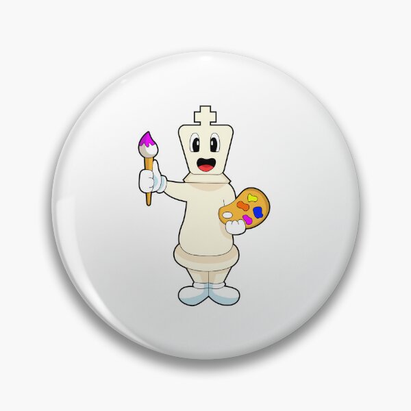Item preview, Chess piece King Painter Paint brush designed and sold by Snabdesign84.