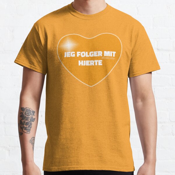Jeg følger mit hjerte (Orange) Classic T-Shirt