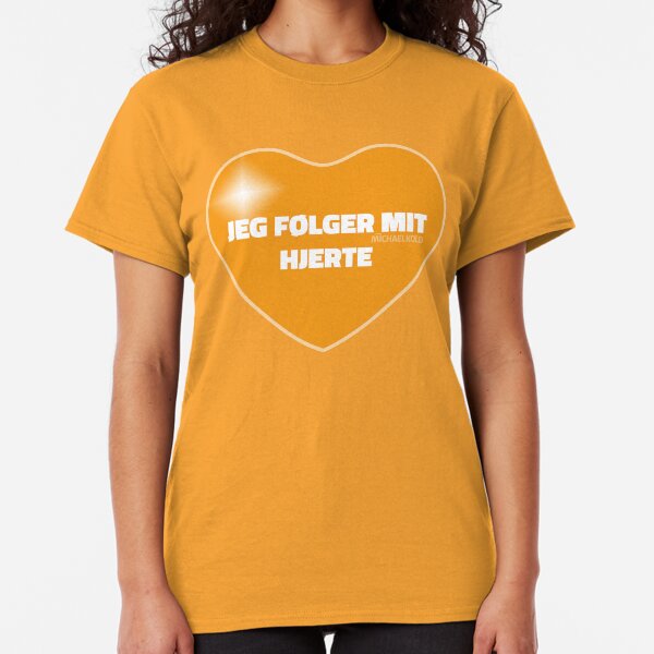 Jeg følger mit hjerte (Orange) Classic T-Shirt