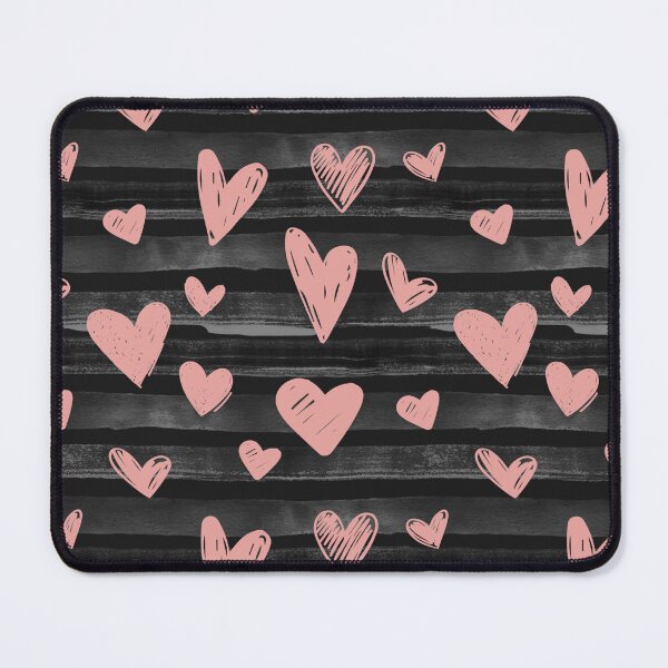 Item preview, Pink Doodle Hearts Textured Pattern designed and sold by HappyLifeCreate.
