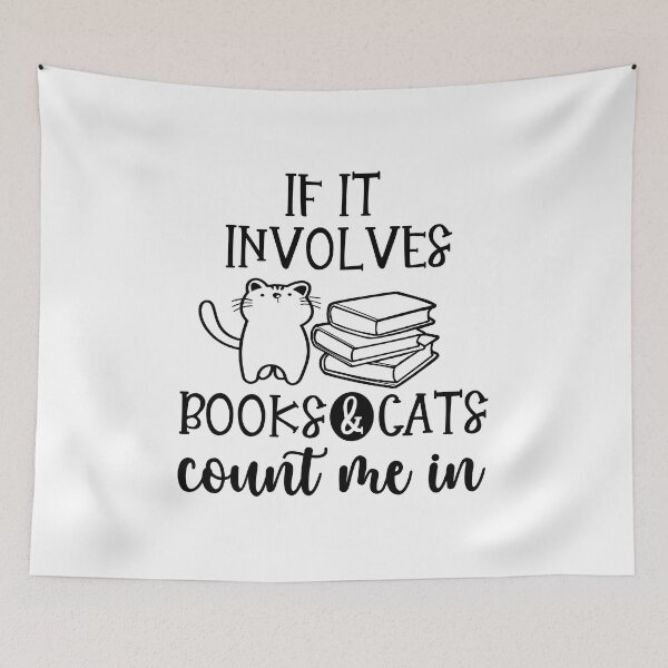 Item preview, If It Involves Books and Cats I Book Lover Gift Ideas designed and sold by younghopes.