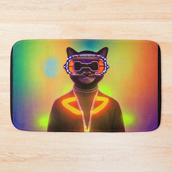 Artikelvorschau, exklusive fetzige modische Haute Cat mit Brille und Goldkette entworfen und verkauft von ValleyDream.